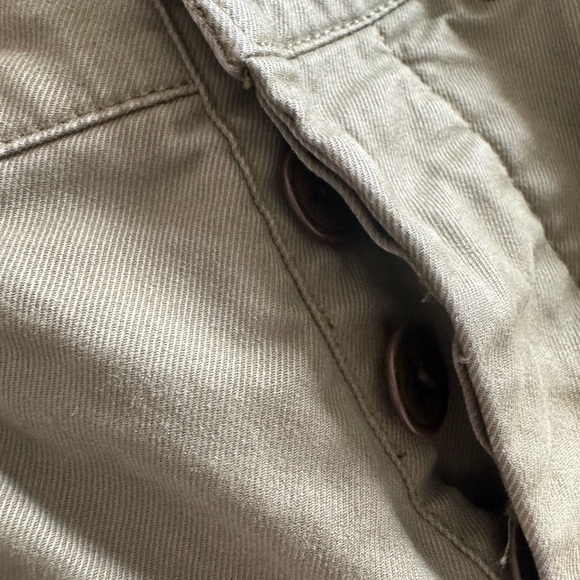 Alex Mill Kelly Chino Size 2 - Olive Green wide leg cropped - Picture 7 of 10